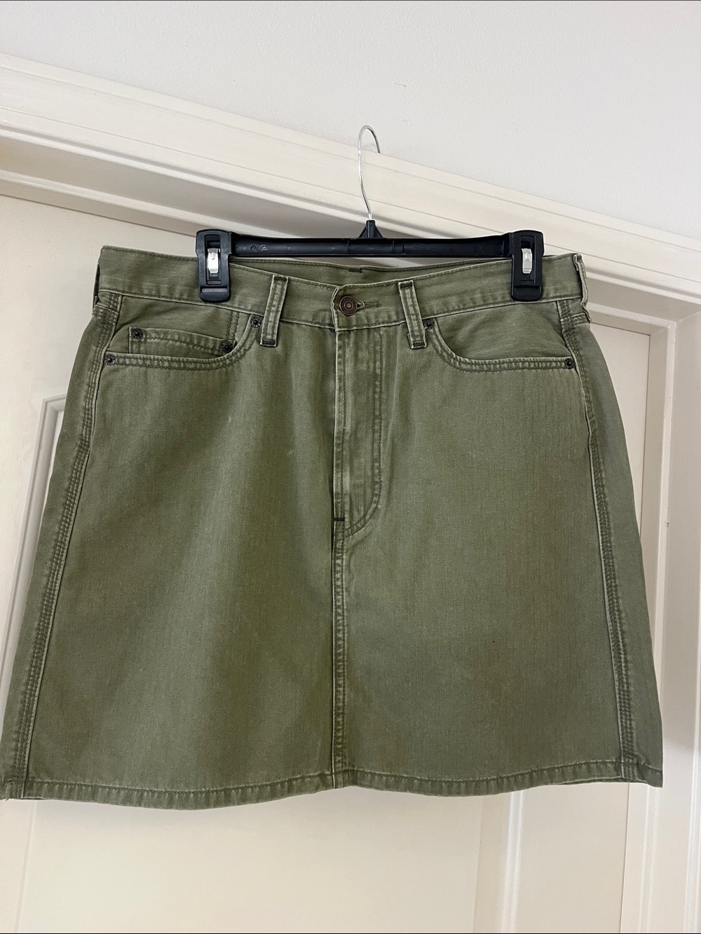 Levi's Olive Green Mini Skirt